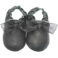 Leather Baby Soft Sole Shoes Boy Girl Infant Children Kid Toddler Crib First Walk Gift Party Black