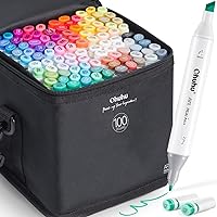 Mua Ohuhu Markers for Adult Coloring Books: 100 Colors Coloring Markers  Dual Tips Fine & Brush Pens Water-Based Art Markers for Kids Adults Drawing  Sketching Bullet Journal Non-bleeding - Maui - White