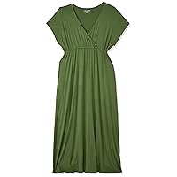 Amazon Essentials Women's Waisted Maxi Dress (Available in Plus Size)