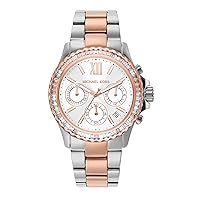 Michael Kors Watches Women's Everest Quartz Watch with Stainless Steel Strap, Two-Tone, 20 (Model: MK7214)