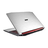LidStyles Vinyl Protection Skin Kit Decal Sticker Compatible with Acer Nitro 5 AN515-51 (MTS #1 (Aluminum))