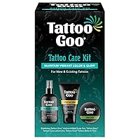 Aftercare Kit Includes Antimicrobial Soap, Balm, and Lotion, Tattoo Care for Color Enhancement + Quick Healing - Vegan, Cruelty-Free, Petroleum-Free (3 Piece Set)