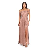 Adrianna Papell Women's Crinkle Metallic Gown