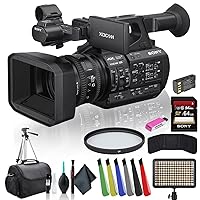Sony PXW-Z190V 4K XDCAM Camcorder PXW-Z190V with Tripod, Padded Case, LED Light, 64GB Memory Card and and More Starter Bundle