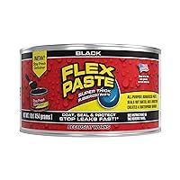 1 lb Can, Black, Waterproof Paintable Putty, Spackle Sealant, Fill Gaps Cracks Holes - Block Out Water and Air - UV Resistant - Walls, Drywall, EPDM, Concrete, Roof, RV Repairs