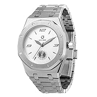 Uncle Jack Luxury Watches for Men and Women | Unique Stainless Steel Octagon Case | Minimalist Design Japanese Movement | Pioneer Collection Available in Titanium & Matte Silver