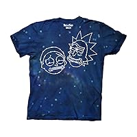 Ripple Junction Rick and Morty Constellation Faces Adult T-Shirt Medium Tie Dye