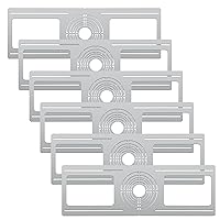 OHLECTRIC Recessed LED Light Plate -Slim Light Kit Bracket - Made of Galvanized Steel New Construction Light Mounting Plate with Adjustable Hole Size 2”, 3”, 3.75”, 4”, 5”, 6” - Pack of 6