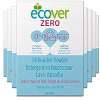 Ecover Zero Dishwasher Soap Powder, 48 Ounce (Pack 8)