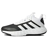 adidas Originals Flex Basketball Shoe, Black/White/Black, 11.5 US Unisex Little Kid