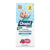 Kids CoComelon Training Toothpaste Fluoride-Free; #1 Pediatrician Recommended Fluoride-Free Toothpaste*, 1.5oz Tube