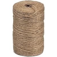 PerkHomy Garden Twine Strong Natural Jute 400 Feet Long Brown Twine for Gardening Tomato Climbing Plant Tie Floristry Crafts Gift Wrapping Packing Decor (Brown 2mm * 400feet)