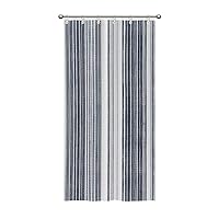 Shower Curtain Ink Blue and White Stripes Polyester Bathroom Bathtub Curtain Blue French Ticking Stripes Bath Curtain Decorative Waterproof Shower Curtain with Hooks 36x72inch