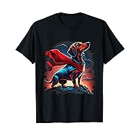 Super Power Superhero Dachshund Dog T-Shirt