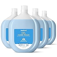Method Gel Hand Soap Refill, Sea Minerals, Packaging May Vary, 34 oz (Pack of 4)