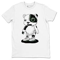 5 Lucky Green Design Printed Cyborg Bear Sneaker Matching T-Shirt