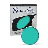 Mehron Makeup Paradise Makeup AQ Refill Size | Stage & Screen, Face & Body Painting, Beauty, Cosplay, and Halloween | Water Activated Face Paint, Body Paint, Cosplay Makeup .25 oz (7 ml) (Teal)