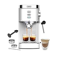 Gevi Espresso Machine 20 Bar High Pressure,compact espresso machines with Milk Frother Steam Wand,Professional Cappuccino,Latte,Macchiato Maker for home,espresso maker，gift for mom