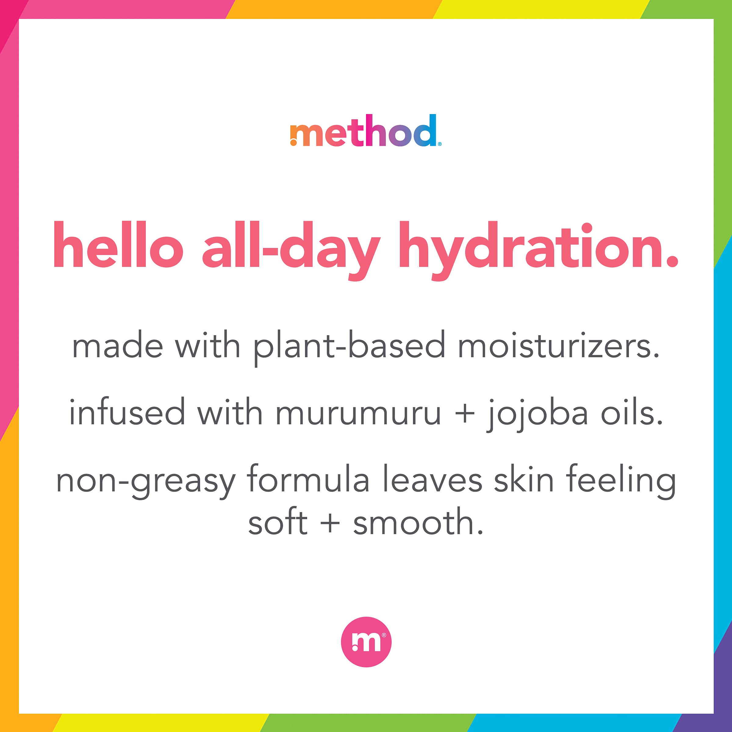 Method Daily Lotion, Daily Zen, Plant-Based Moisturizer for 24 Hours of Hydration, 13.5 fl oz (Pack of 1)