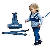 Toddler Leash & Harness for Child Safety - Keep Kids & Babies Close - Padded Shoulder Straps for Children's Comfort - Fits Toddlers w/ Chest Size 14-25.5 Inches - Kid Keeper by Mommy's Helper (Blue)