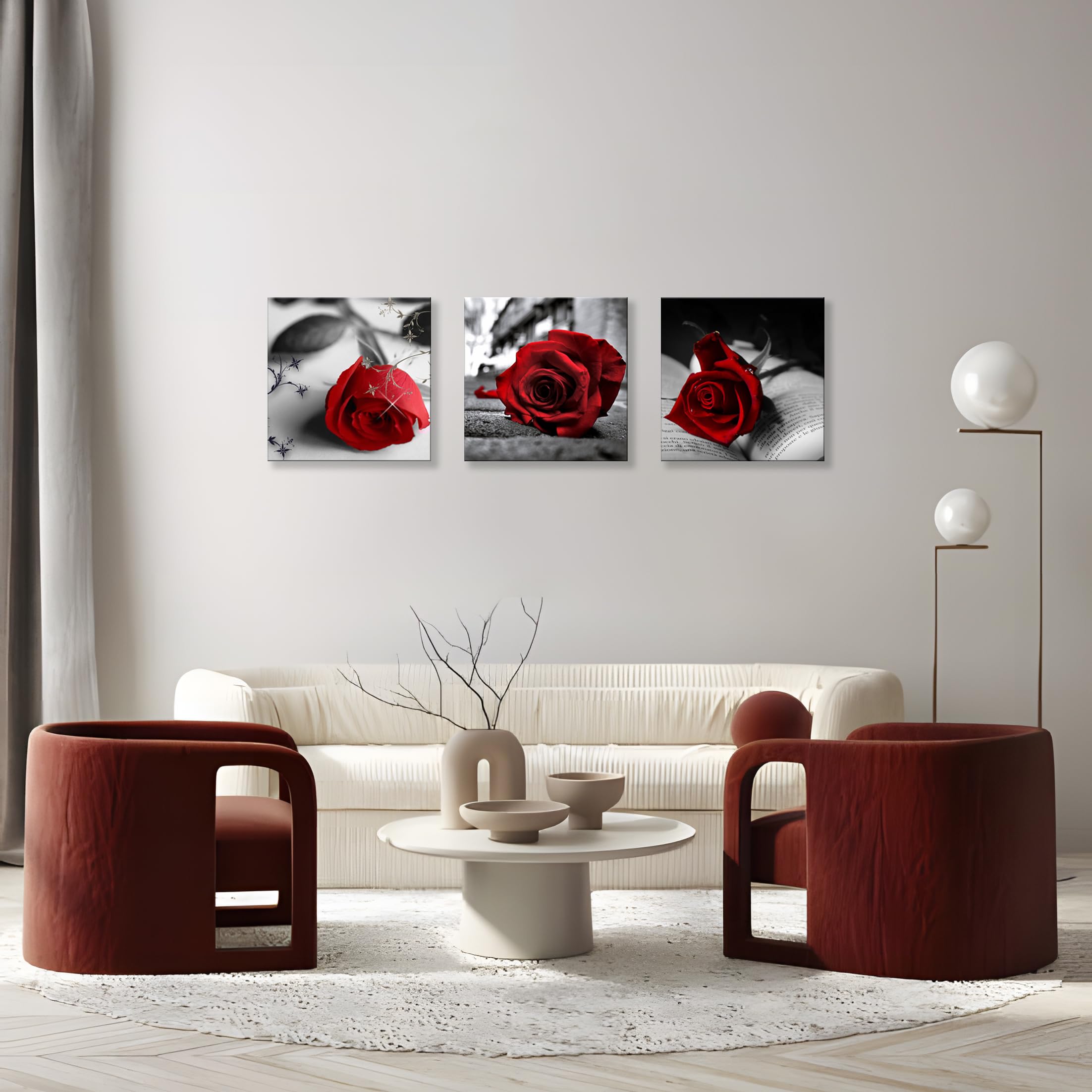 Mua NAN Wind Canvas Print Pcs Black and White Red Rose Canvas Art  Painting Abstract Wall Art Decorations Flower Picture on Canvas for Home  Decor Stretched and Framed trên Amazon Mỹ