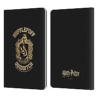 Head Case Designs Officially Licensed Harry Potter Hufflepuff Quidditch Deathly Hallows X Leather Book Wallet Case Cover Compatible with Kindle Paperwhite 1/2 / 3