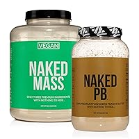 Soy-Free Protein Bundle: 8LB Naked Vegan Mass and 2LB Naked PB