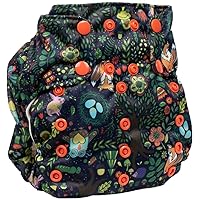 Cloth Diaper – Smart Bottoms Smart One 3.1 – All-in-One – 100% Organic Cotton Interior – 10-35lbs … (Enchanted)
