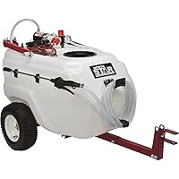 Tow-Behind Trailer Boom Broadcast and Spot Sprayer - 31-Gallon Capacity, 2.2 GPM, 12 Volt DC