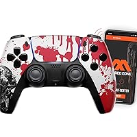 MODDEDZONE SMART Controller with FPS pack (Rapid Fire & more) Compatible with PS5 Custom Modded Controller for shooter games & more… (Zombie)