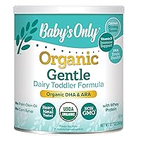 Baby's Only Organic Whey & Dairy Protein with DHA & ARA Gentle Toddler Formula, 12.7 Oz (Pack of 1) | Non-GMO | USDA Organic | Clean Label Project Verified | Tummy Gentle