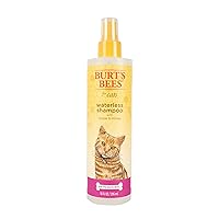 Cat Natural Waterless Shampoo with Apple and Honey | Cat Waterless Shampoo Spray | Easy to Use Cat Dry Shampoo for Fresh Skin and Fur Without a Bath | Made in the USA, 10 Fl Oz