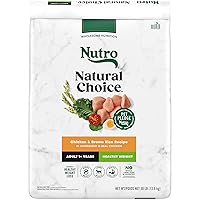 Nutro Natural Choice Adult Healthy Weight Dry Dog Food, Chicken and Brown Rice, 30 lbs.