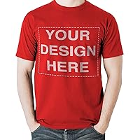 Adult Unisex Customizable T-Shirt with Any Personalized Text or Image (14 Colors)