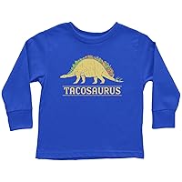 Threadrock Kids Tacosaurus Dinosaur Taco Toddler Long Sleeve T-Shirt