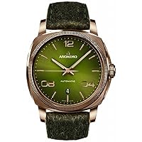 epurato Mens Analog Automatic Watch with Leather Bracelet AM400004466F66