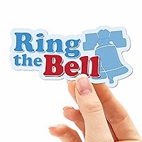 Ring the Bell Philadelphia Sticker for Hydroflask Water Bottle, Philly Baseball Laptop Decals, Phillies Gifts (Small- 3.25