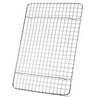Cooling Rack For Baking, Baking Rack with 18/8 Stainless Steel Bold Grid Wire, Multi Use Oven Rack Fit Quarter Sheet Pan, Oven and Dishwasher Safe, 8.5 x 12 Inches