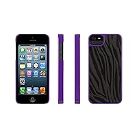 Griffin Moxy Zebra Case for Apple iPhone 5/5S - Black/Purple