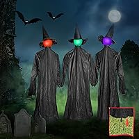 3 Witches Halloween Decorations Outdoor 5'5