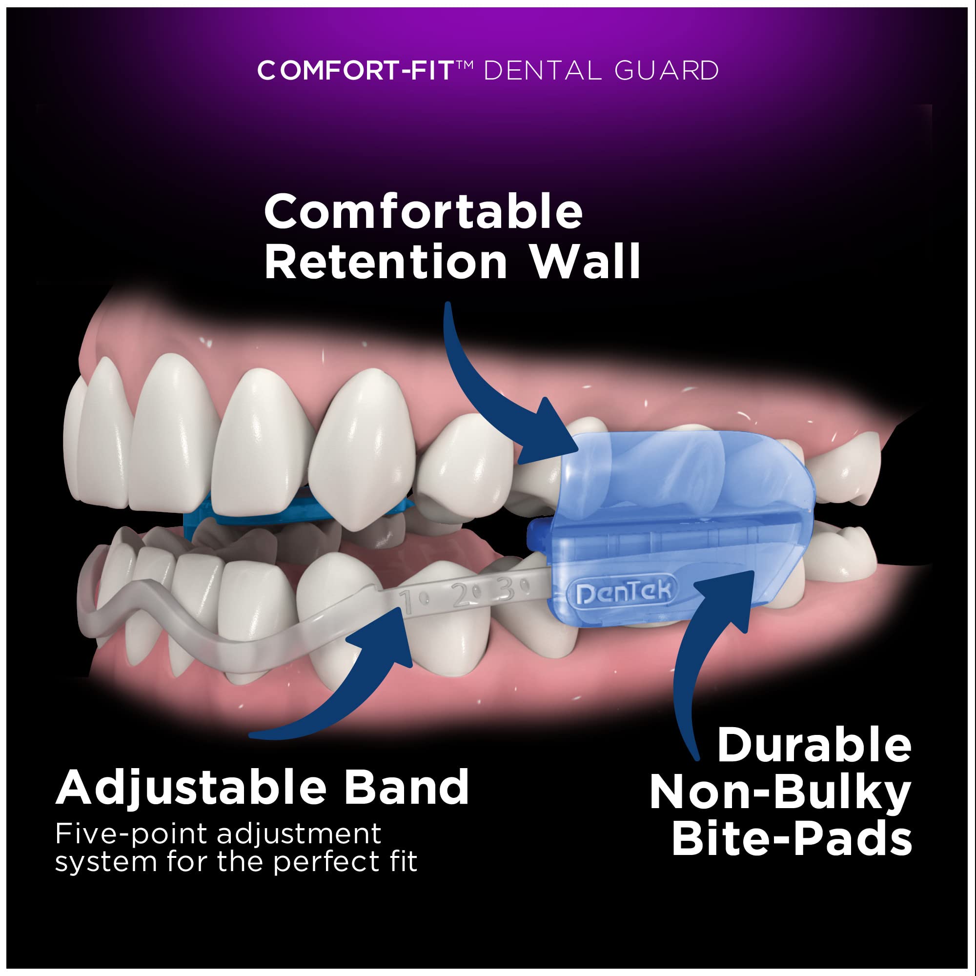 DenTek Comfort-Fit Dental Guards for Nighttime Teeth Grinding, 2 Count