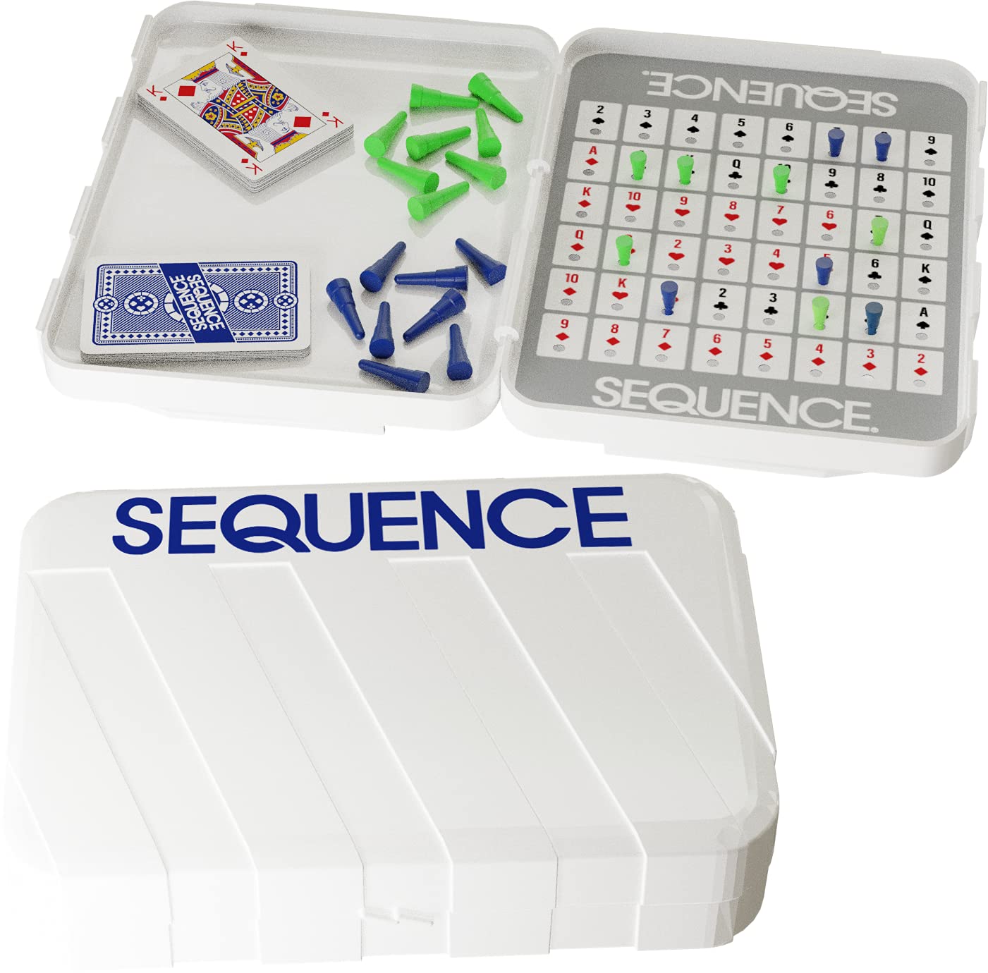 Travel Classics: Sequence - The Exciting Game of Strategy in A Compact Travel Version by Goliath, White