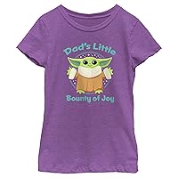The Mandalorian Girl's Star Wars Grogu Dad's Little Bounty of Joy T-Shirt
