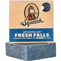 Dr. Squatch All Natural Bar Soap for Men with Zero Grit, Fresh Falls