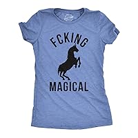 Womens Magical Funny T Shirt Unicorn Vintage Tee Cool Cute 90s Novelty T Shirt