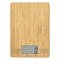Escali Arti Digital Food Scale, Multi-Functional Kitchen Appliance, Precise Weight Measuring and Portion Control, Baking and Cooking Made Simple, Tempered Glass, Bamboo