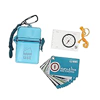 UST Learn & Live Outdoor Educational Kits with Waterproof Cards, Tools and Watertight Case for Hiking, Camping, Backpacking, Hunting and Outdoor Survival