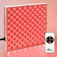 LED Red Light Therapy, LED Panel with Stand, Deep 660nm and Near-Infrared 850nm LED Light Combo for Skin Beauty, Skin Care, Pain Relief of Muscles and Joints, 45W