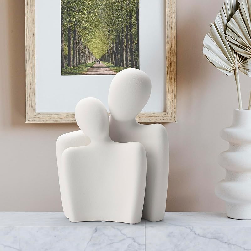 Mua CESTATIVO Ceramic Couple Statues for Home Decor, Hugging ...