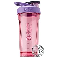 BlenderBottle Strada Shaker Cup Perfect for Protein Shakes and Pre Workout, 28-Ounce, Purple